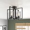 Designers Fountain 14.5in Elements 4-Light Charcoal Interior Incandescent Ceiling Light Semi Flush Mount 86511-CHA - alternate 2